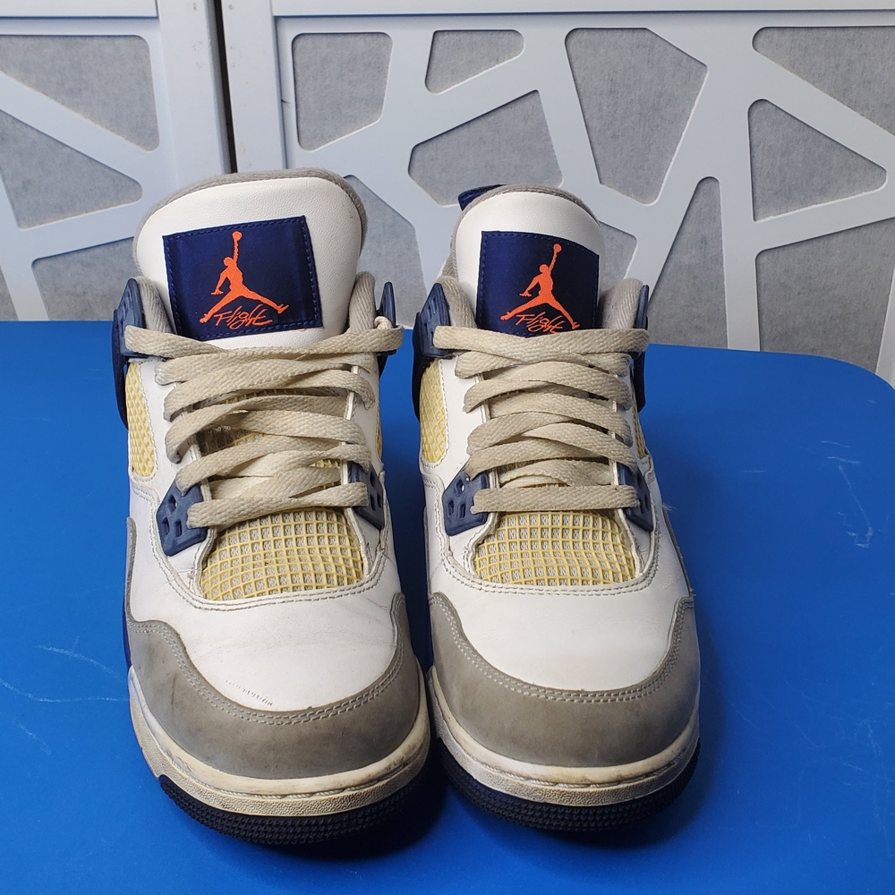 Jordan Kids Sneakers in White, Gray, and Orange